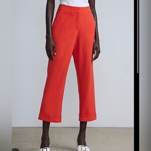 Boden Red Wide Leg Pants